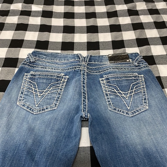 Vigoss Dublin Bootcut Jeans Size 12 x 31 Thick Stitch Double Pockets Stretch - Picture 8 of 13
